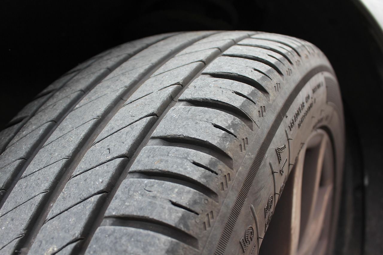 Close‑up of tire plug installation